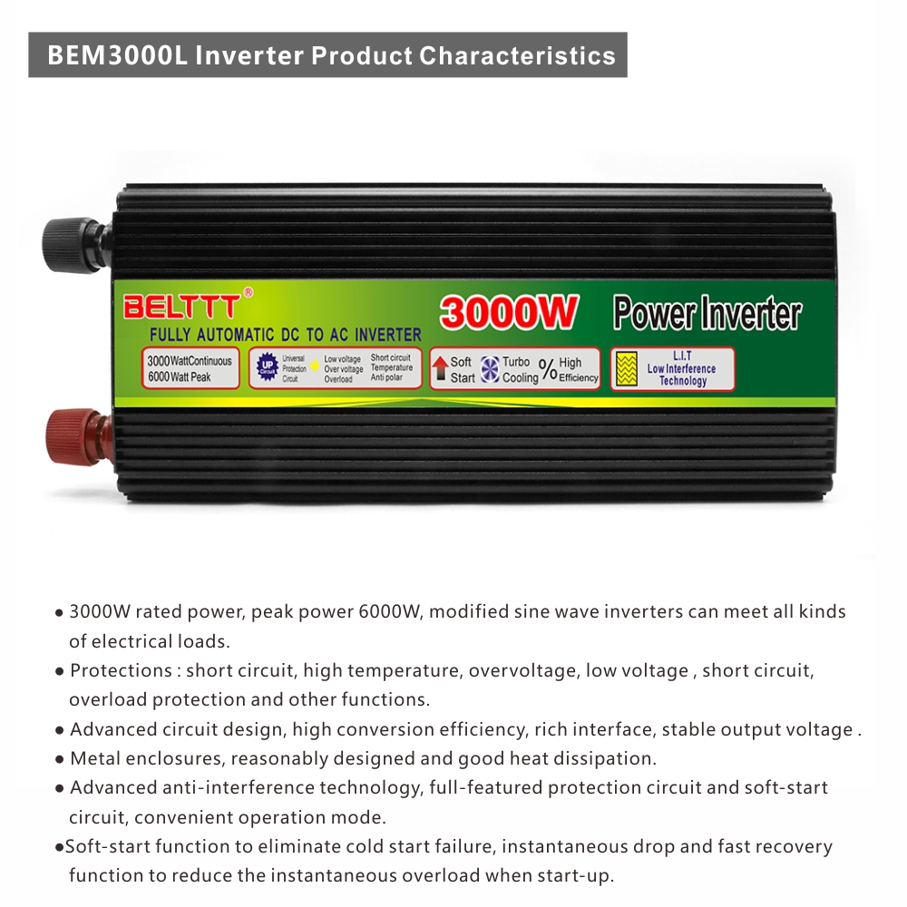 BELTTT 3000W modified sine wave inverter